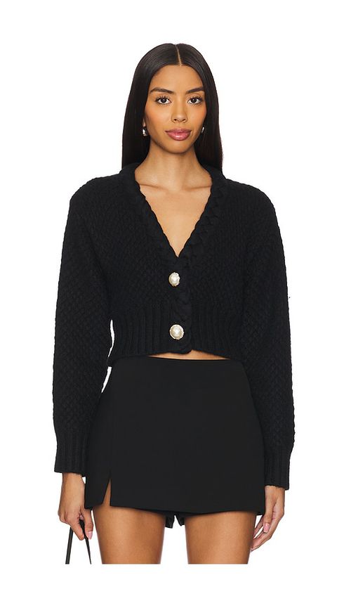 MAJORELLE Phiala Cardigan in Black. - XL also in