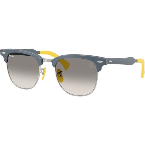 Ray - Ban Unisex Ray - Ban RB3807M F11232 Sunglasses Blue Grey Squared Normal Shaded