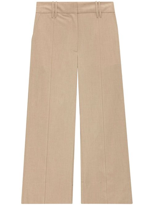 Cropped wide-leg trouser - Neutrals