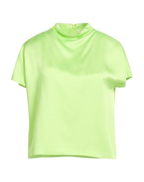 Woman Top Lime green Size 6 Acetate, Viscose