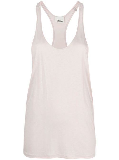 Scoop-neck tank top - Pink