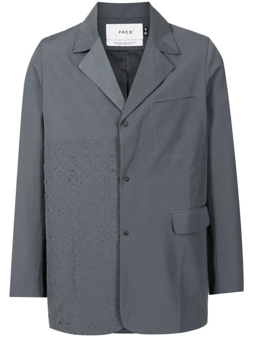 Cut-out single-breasted blazer - Black