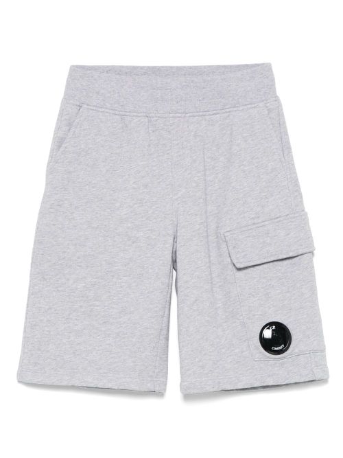C.P. Company Kids Lens-detail shorts - Grey