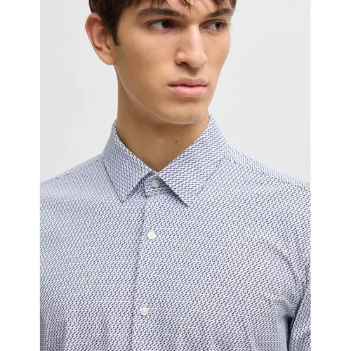 Men's BOSS Black P-HANK-s-kent Shirt 405 Dark Blue - Size: 36/Regular