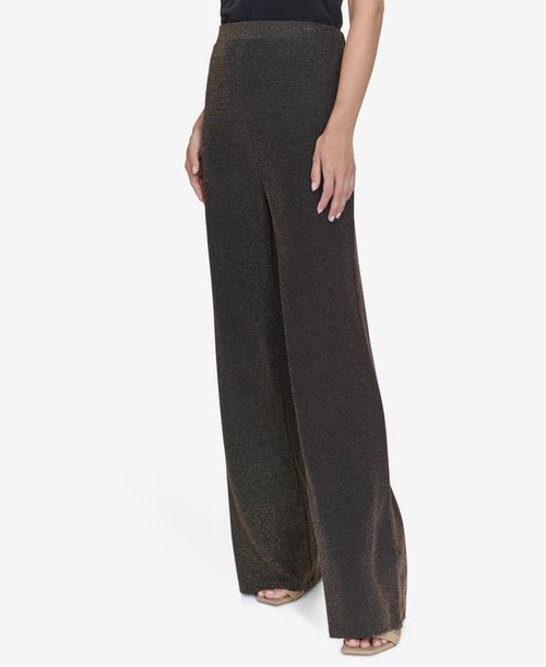 Women's Pull-On Wide-Leg Pants - Black