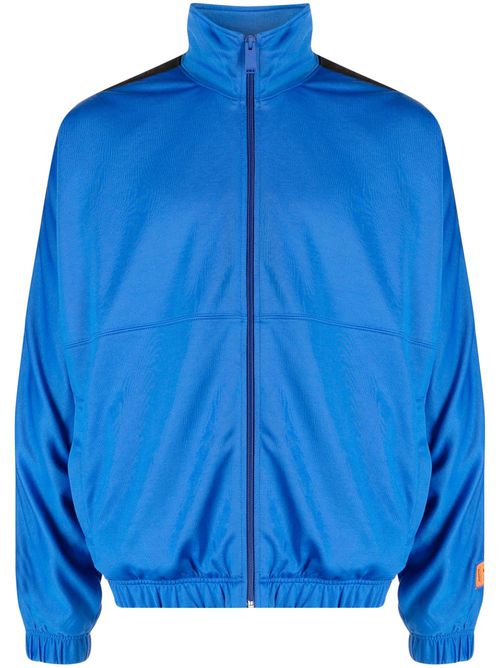 Logo-tape track jacket - Blue