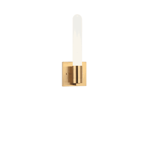 Aged Gold Brass One Light Wall Sconce from the Aydin Collection