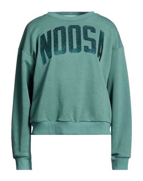 Woman Sweatshirt Sage green Size M Cotton, Polyester