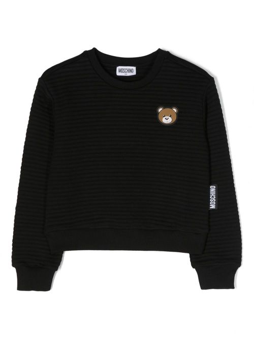 Teddy Bear patch sweatshirt - Black