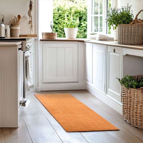 PVC Coir Non-Slip Runner Rug For Hallway, Kitchen & Entrance Areas