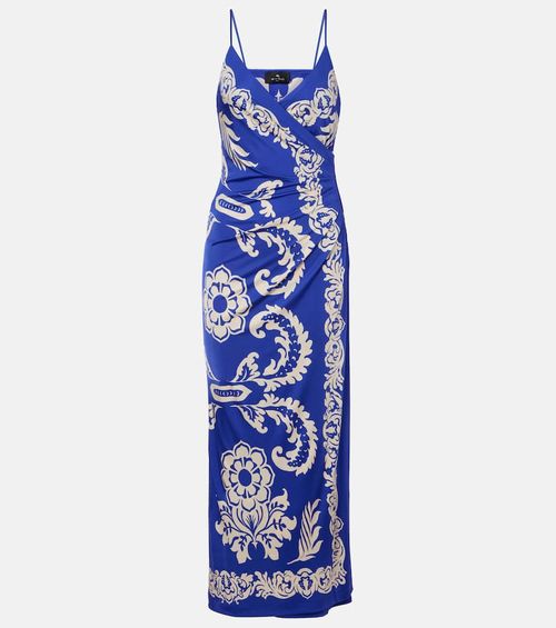 Paisley printed maxi dress