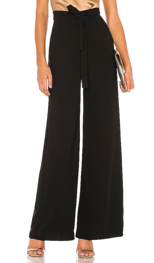 Amanda Uprichard WEITE HOSE ARIYA in Black. Größe L. Also in M