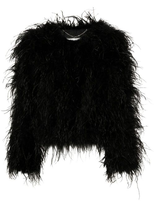 Feather oversize jacket - Black