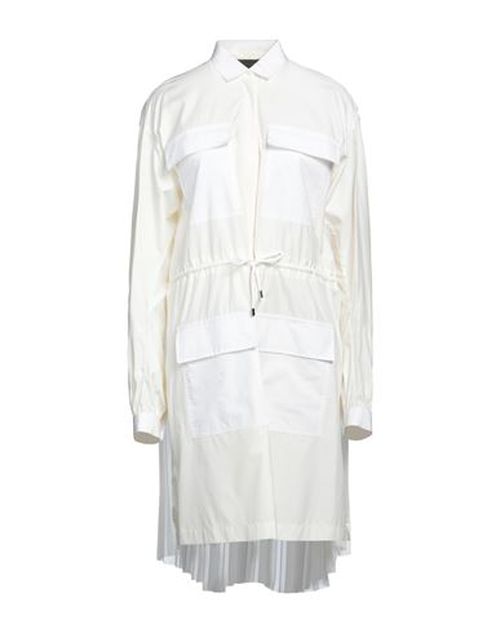 Woman Mini dress White Size 2 Modal, Cupro, Acrylic Resin