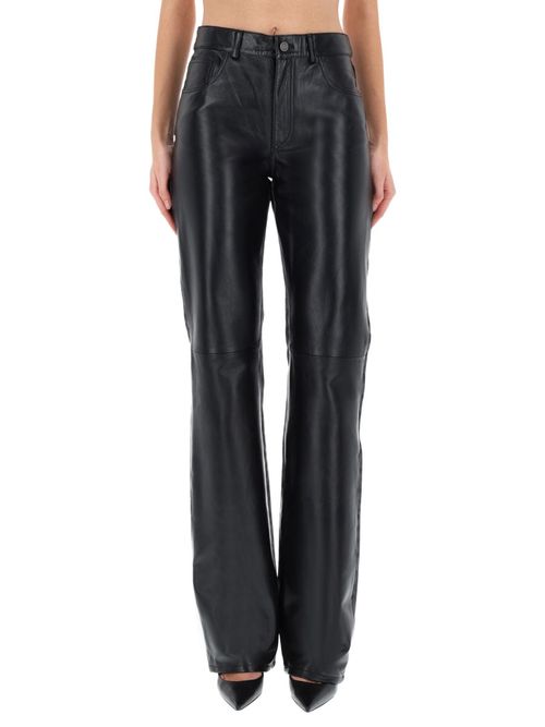 "Star Black Denim & Leather" Pants