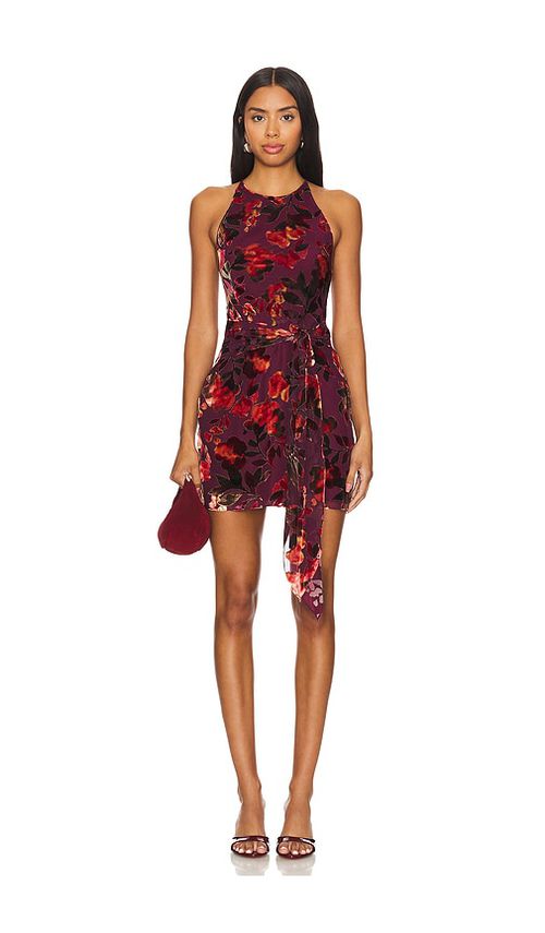 Amanda Uprichard KLEID SELAH in Burgundy. Größe XS. Also in L