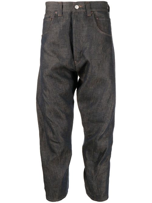 Pop art cropped trousers - Blue