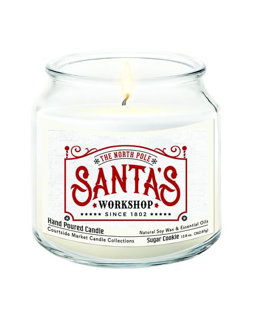 Santa'S Workshop Hand-Poured Soy Wax Candle