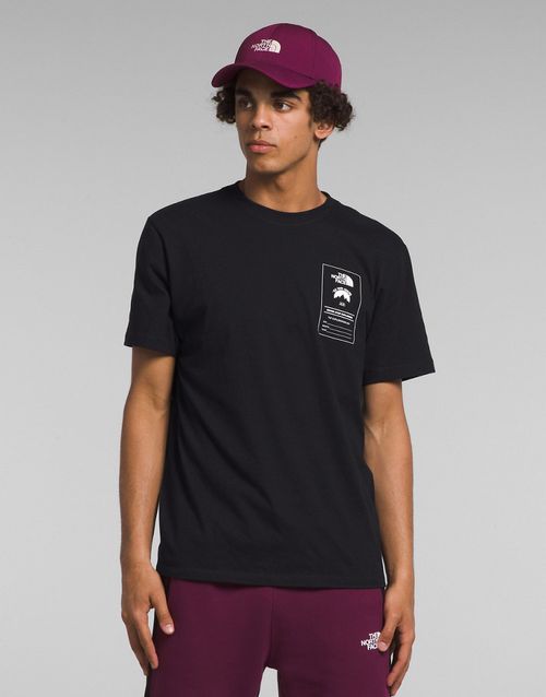 Back print t-shirt in black
