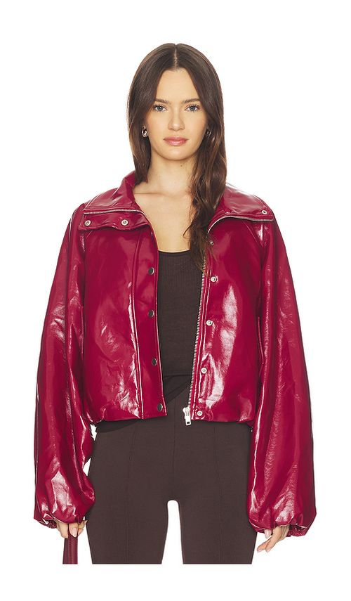 BY.DYLN Selena Jacket in Red. L. Also in M, S