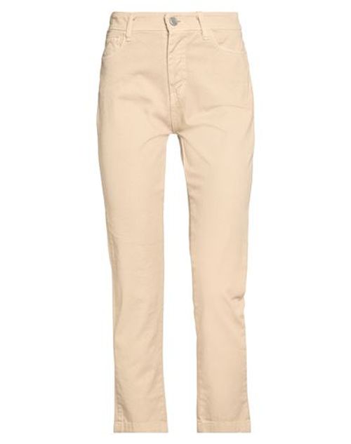 Woman Pants Beige Size XS Cotton, Elastane