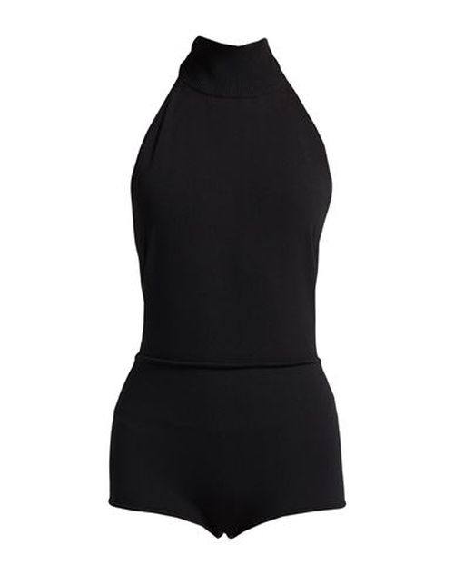 Sfilata Woman Bodysuit Black Size M Viscose, Polyester, Polyamide, Elastane