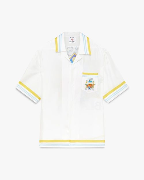 Floral Icon Button-Up Shirt