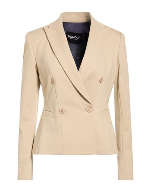 Woman Blazer Beige Size 2 Viscose, Polyamide, Elastane
