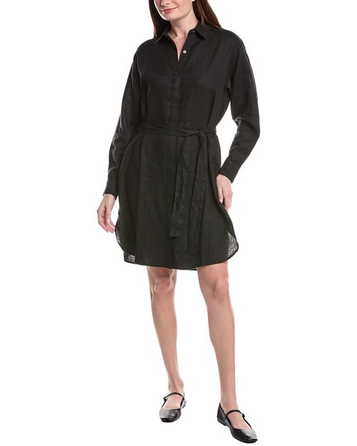 Linen Mini Shirt Dress