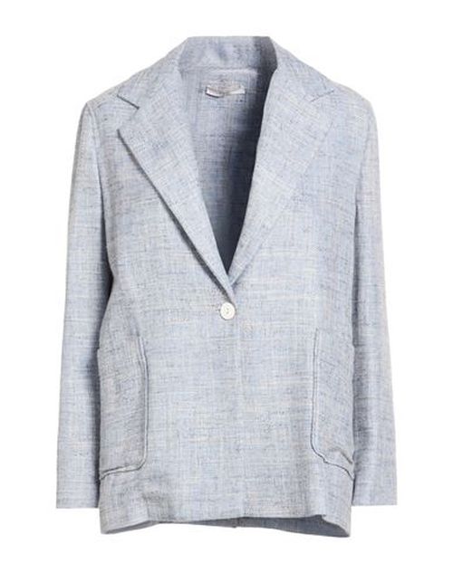 Woman Blazer Sky blue Size 6 Viscose, Virgin Wool, Linen