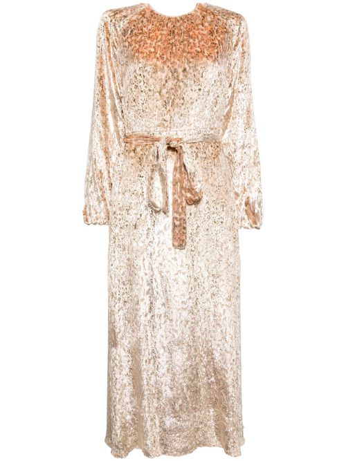 Odina maxi dress - Metallic