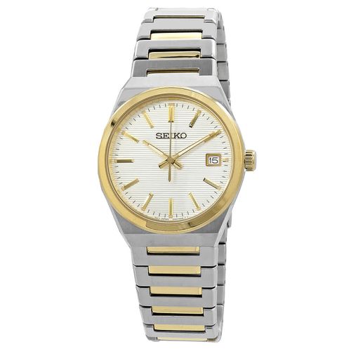 Classic Quartz White Dial Two-Tone Mens Watch SUR558P1