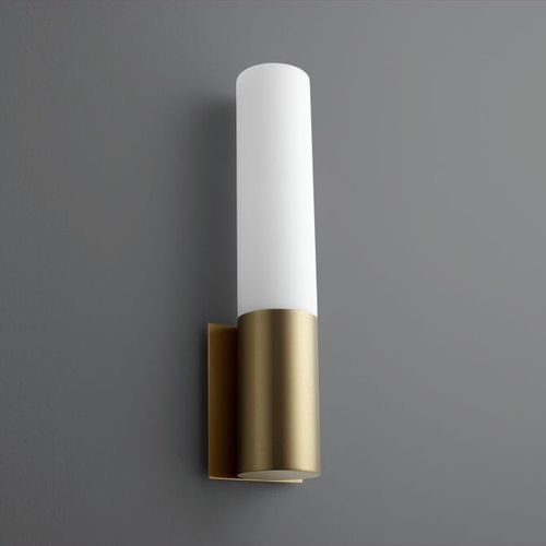 Oxygen Magnum Wall Sconce in Aged Bras