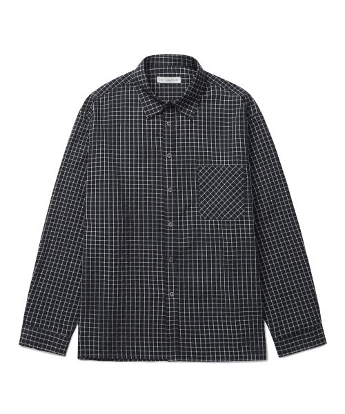 One Pocket Loose Fit Check Shirt