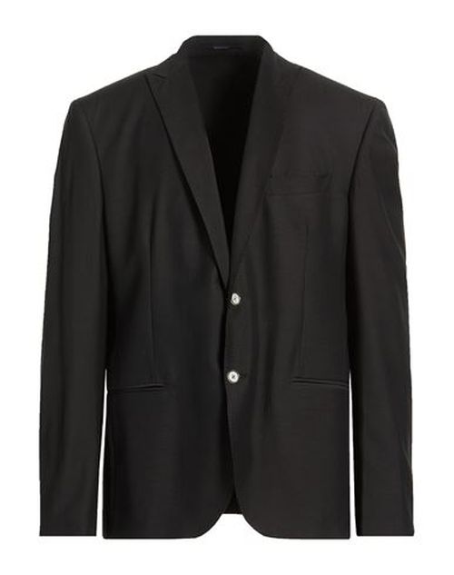 Man Blazer Black Size 46 Polyester, Viscose