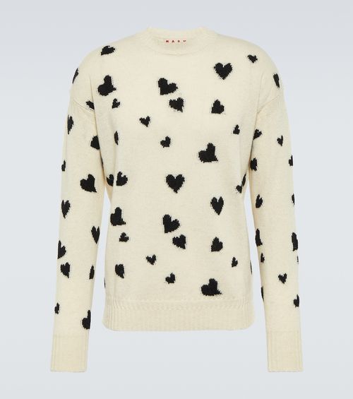 Jacquard wool sweater