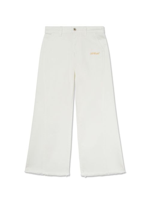 Diagonal Bookish Denim Pants