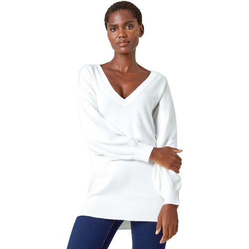 V-Neck Stretch Jumper