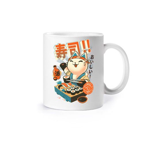 Sushi chef - cute kitty kitchen - japanese restaurant