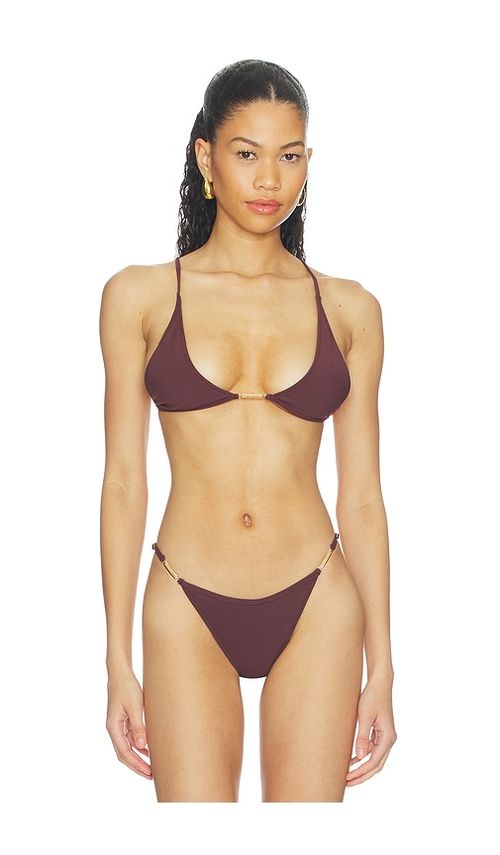 Tropic of C Chain Universo Bralette in Wine. - XS also in S