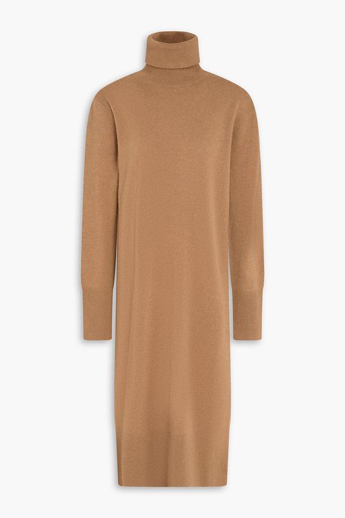 Cashmere turtleneck dress - Brown - XS