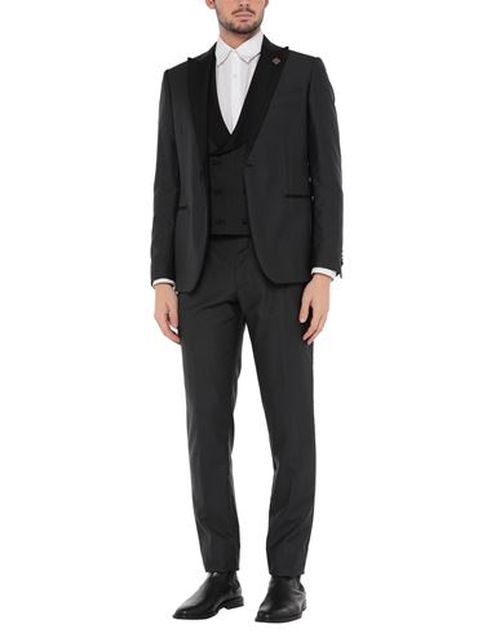 Man Suit Charcoal Size 42 Wool, Silk, Mohair wool, Elastane