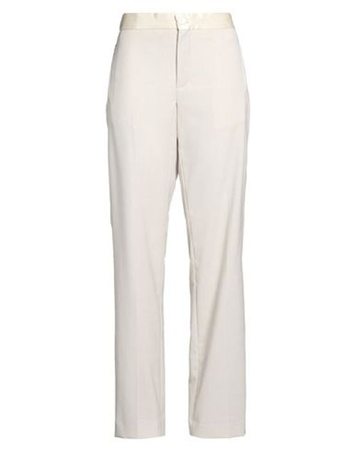 Woman Pants Light grey Size 6 Virgin Wool, Elastane