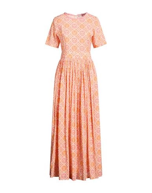 Woman Maxi dress Orange Size L Cotton