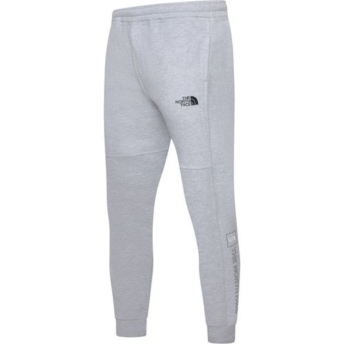 The North Face Mens M Outline Logo Box Joggers Grey Cotton - X-Large