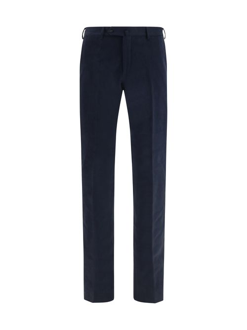 Tailored Corduroy Trousers — Navy