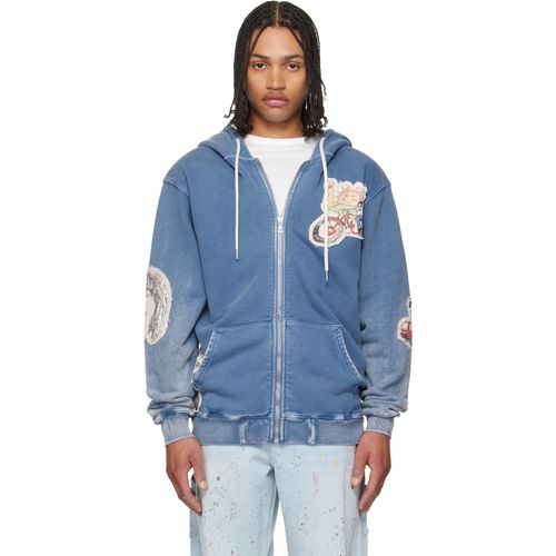 Blue Lynard California Cool Terry Graphics Zip Hoodie