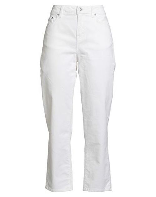 Woman Pants Ivory Size 26 Cotton, Elastane