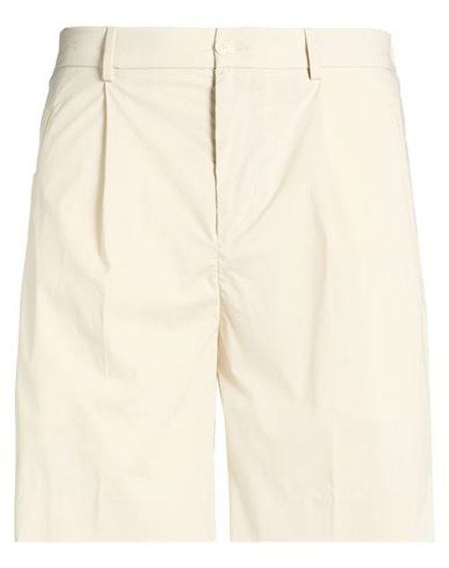 Man Shorts & Bermuda Shorts Cream Size 34 Cotton, Polyamide, Elastane