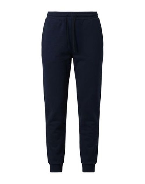Man Pants Navy Size S Cotton, Elastane